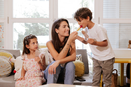 Tina Khalil with her family